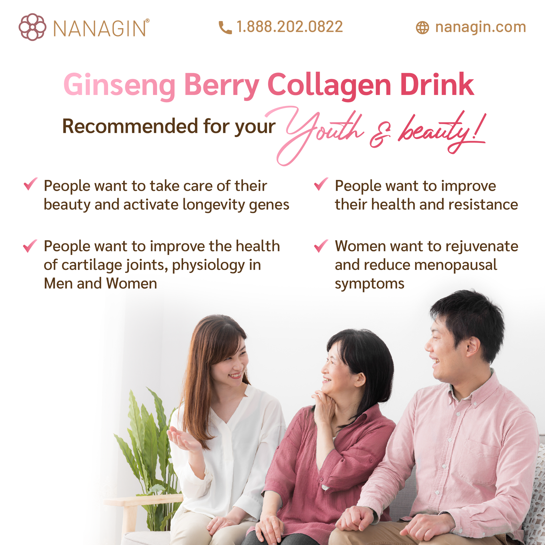 Ginseng Berry Collagen Drink - Nanagin