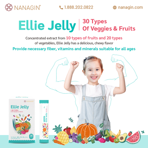 Ellie Jelly - 30 Types of Veggies & Fruits - Nanagin