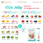 Ellie Jelly - 30 Types of Veggies & Fruits - Nanagin