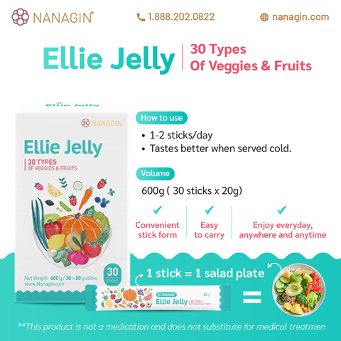 Ellie Jelly - 30 Types of Veggies & Fruits - Nanagin