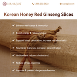 Korean Honey Red Ginseng Slices - Nanagin