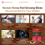 Korean Honey Red Ginseng Slices - Nanagin