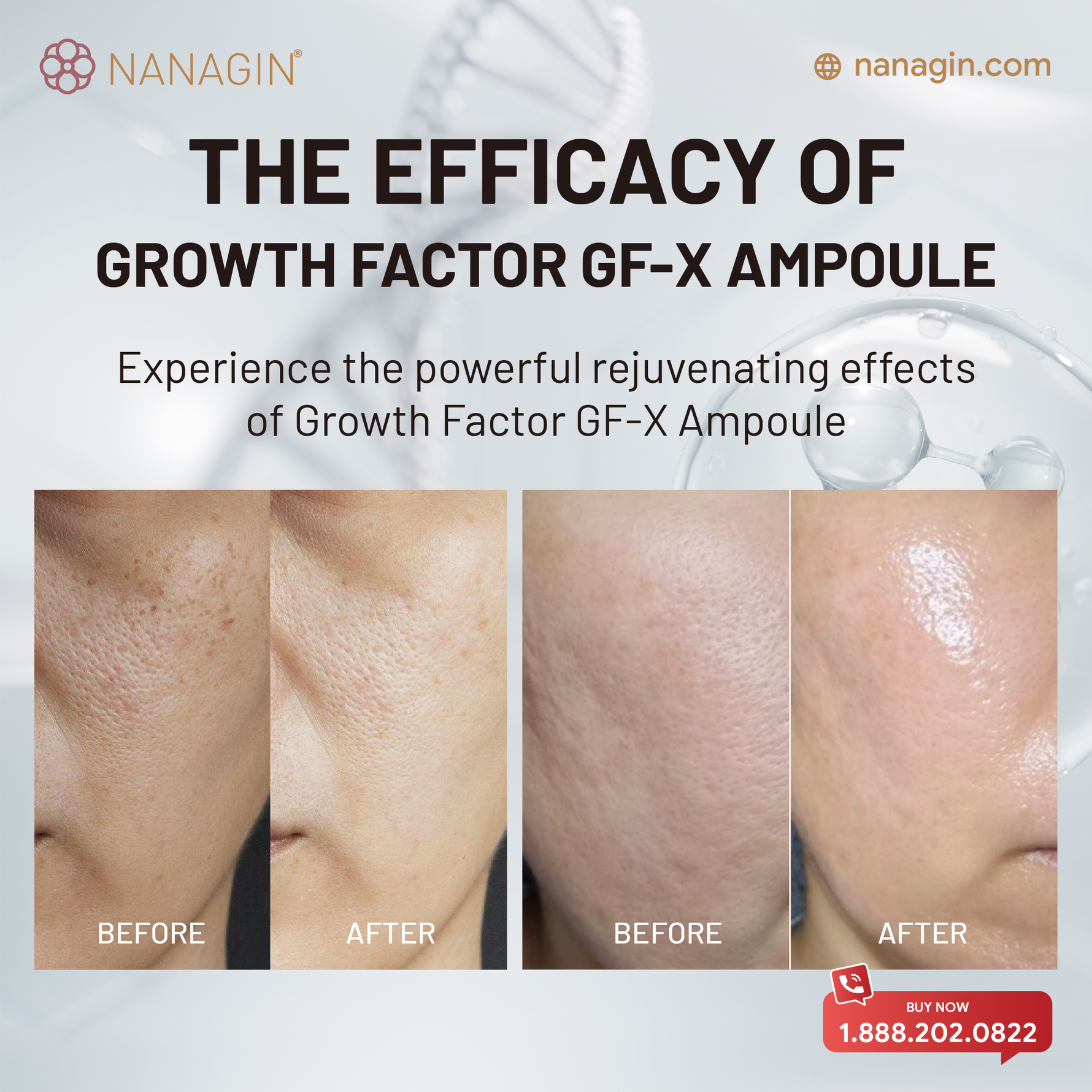 GF-X Growth Factors Ampoule - Nanagin
