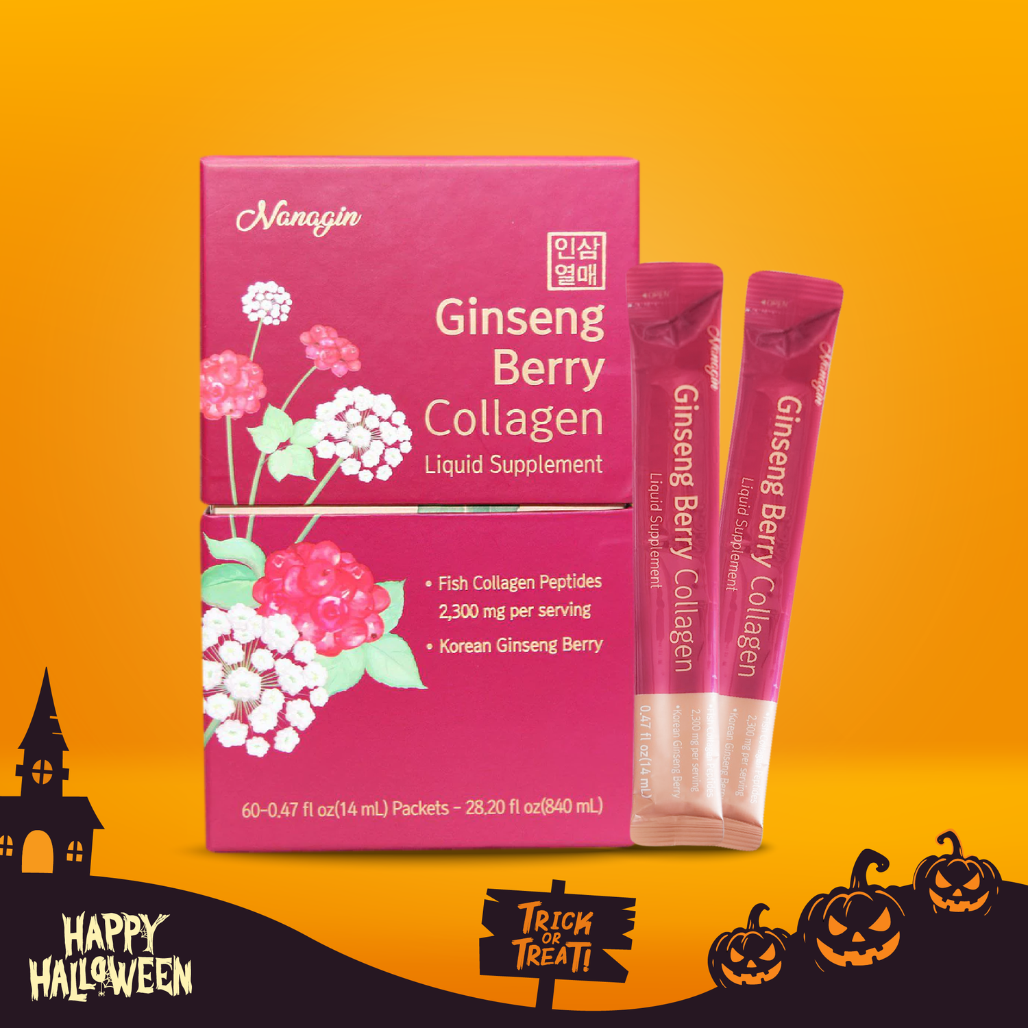 Ginseng Berry Collagen Drink - Nanagin