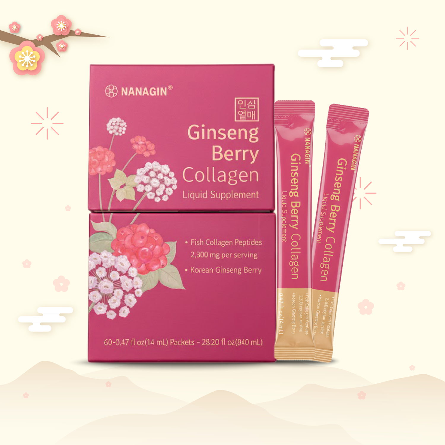 Ginseng Berry Collagen Drink