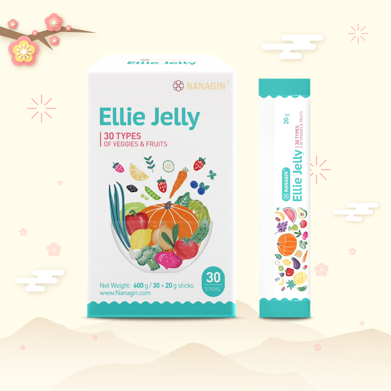 Ellie Jelly - 30 Types of Veggies & Fruits