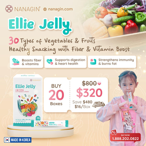 SPECIAL DEALS - Ellie Jelly - 30 Types of Veggies & Fruits - Nanagin