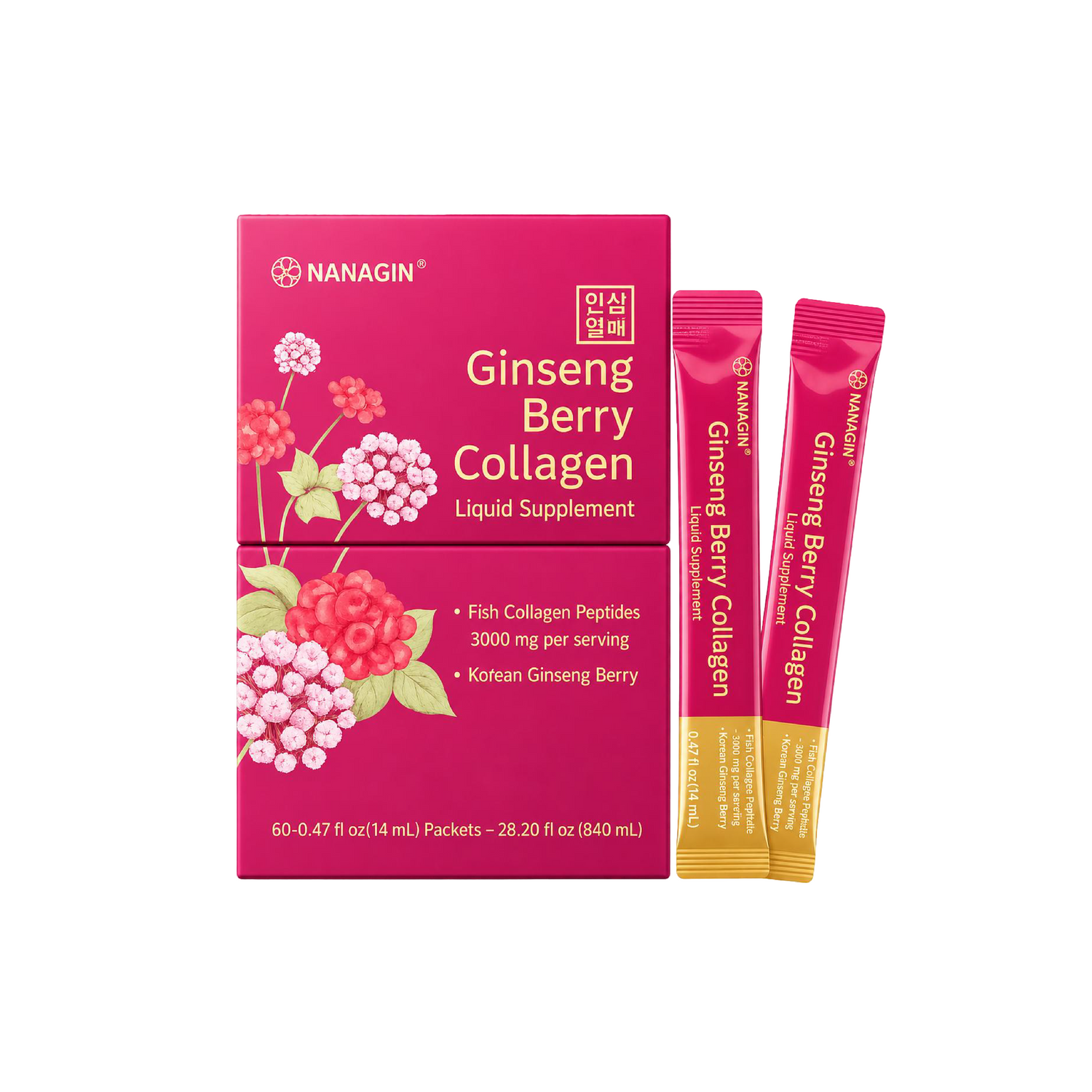 [New] Ginseng Berry Collagen (3,000mg Fish Collagen Peptides)