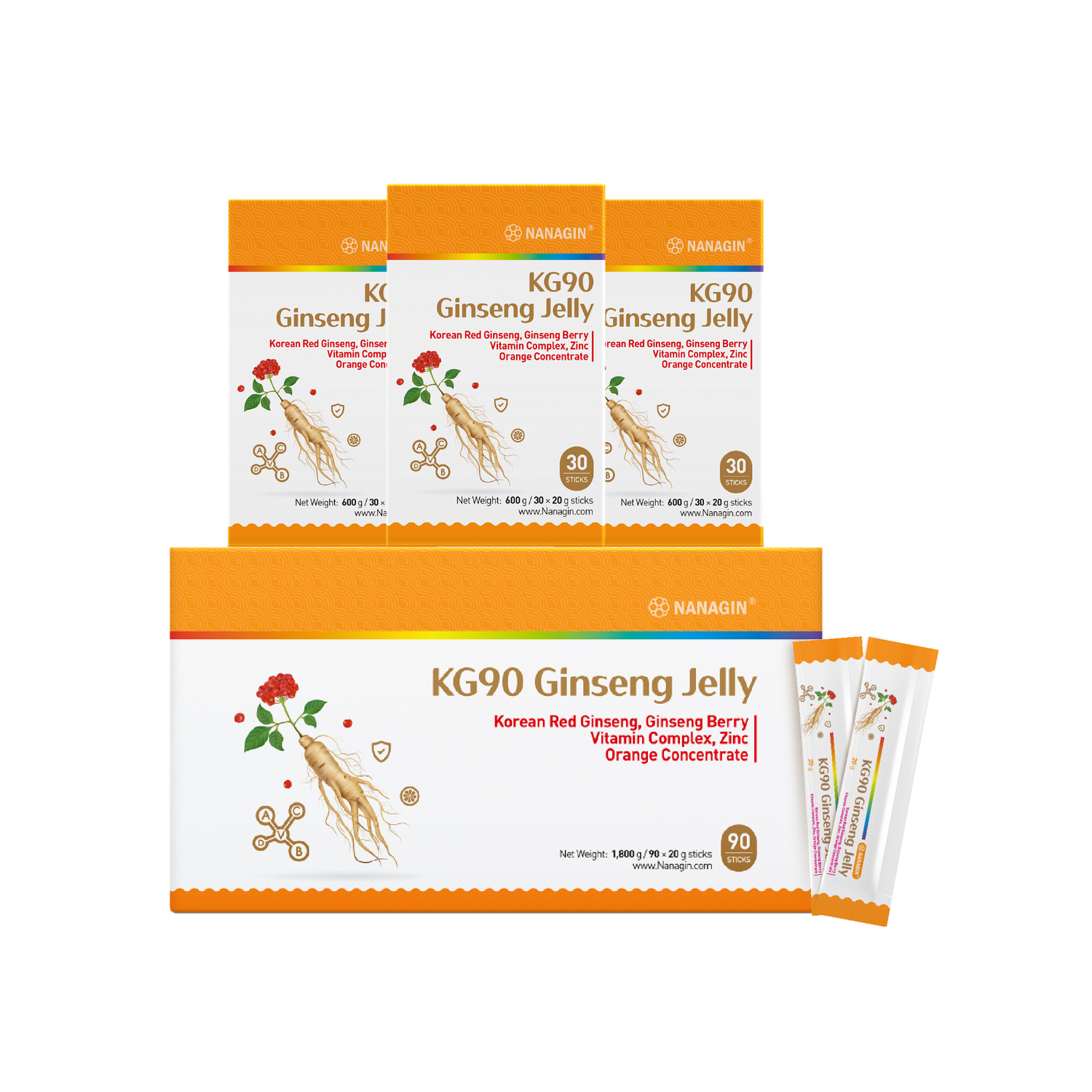 KG90 Korean Ginseng Jelly - Nanagin